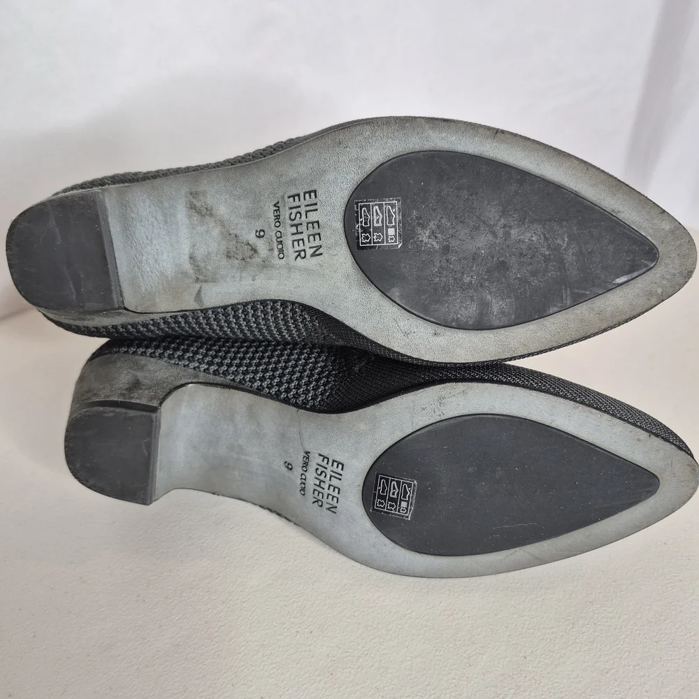 Eileen Fisher Purl Knit Sock Booties - Size 9